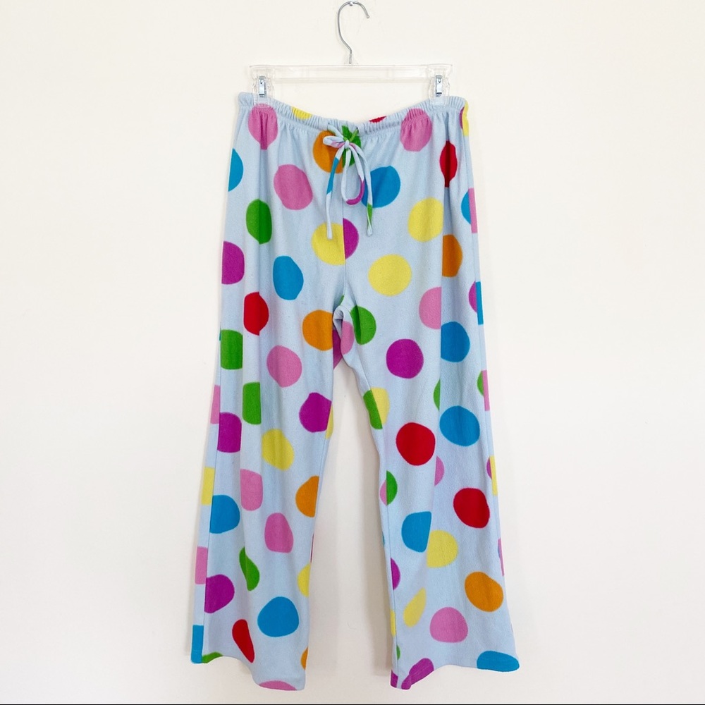 He Loves Me Flannel Polka Dot Lounge Pants